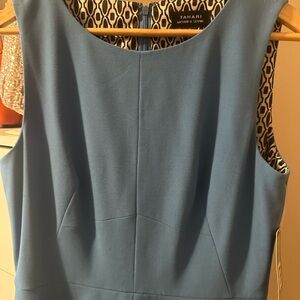 Tahari blue dress size 8 NWT